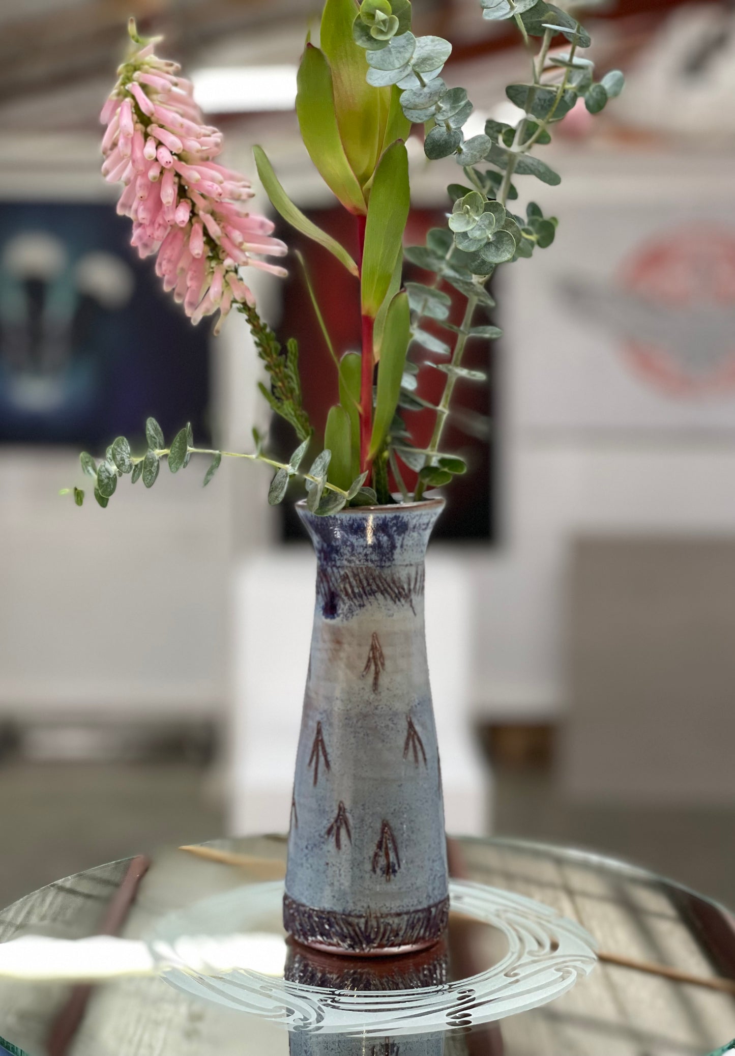Korowai Vase - Denim