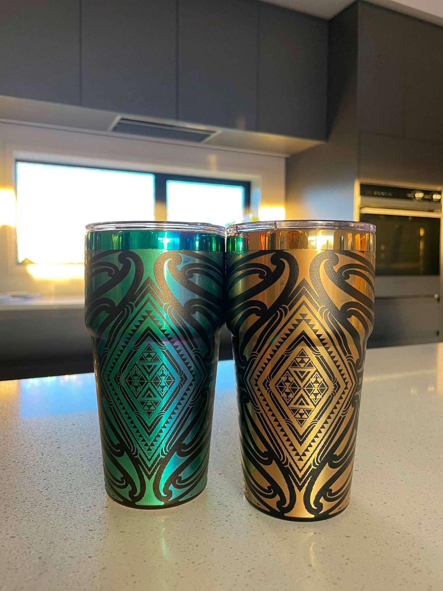 Premium Ion-Plated Stainless Steel Travel Tumbler - 600ml