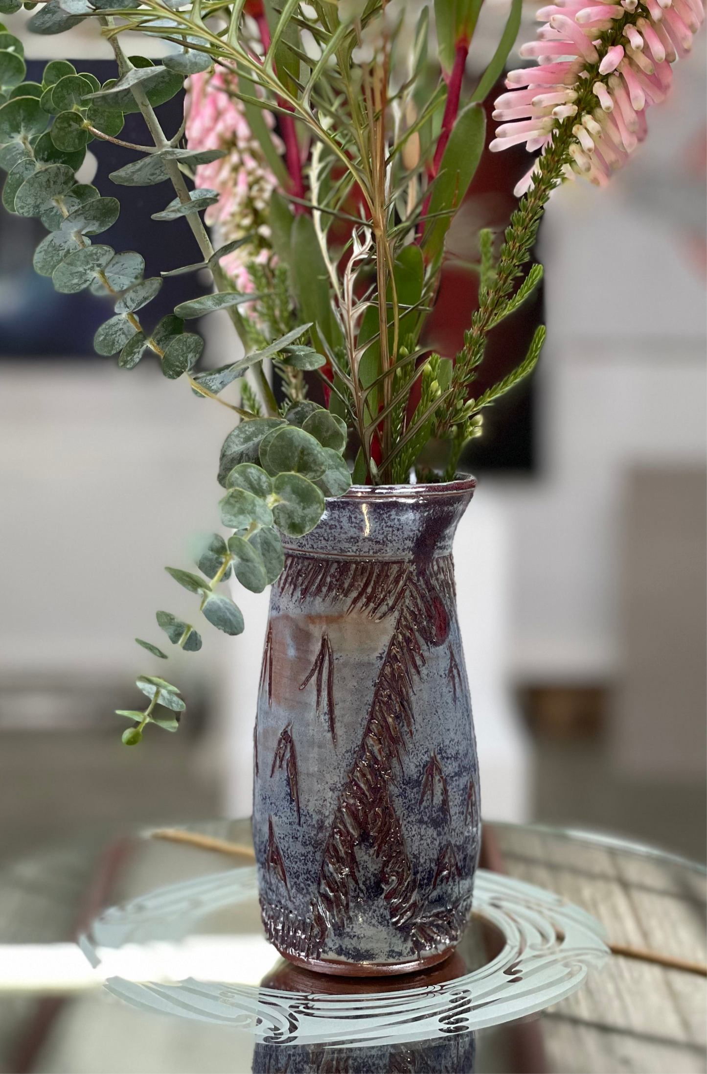 Korowai vase - Denim