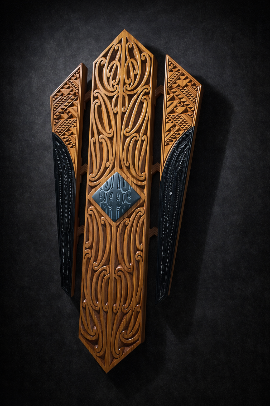 Kowhaiwhai Panel Huia Key