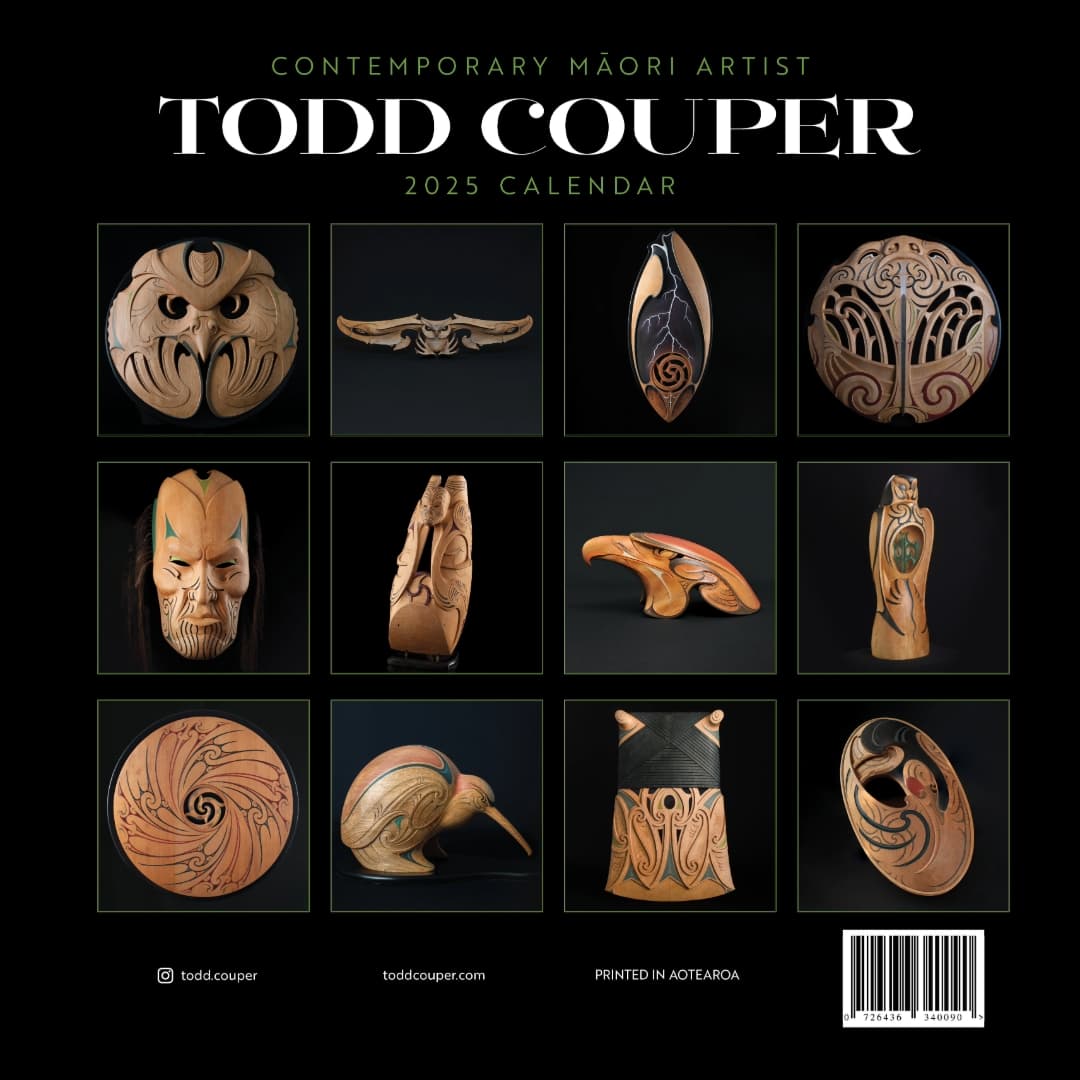 Todd Couper - Contemporary Maori Art 2025 Calendar - Revolution Aotearoa