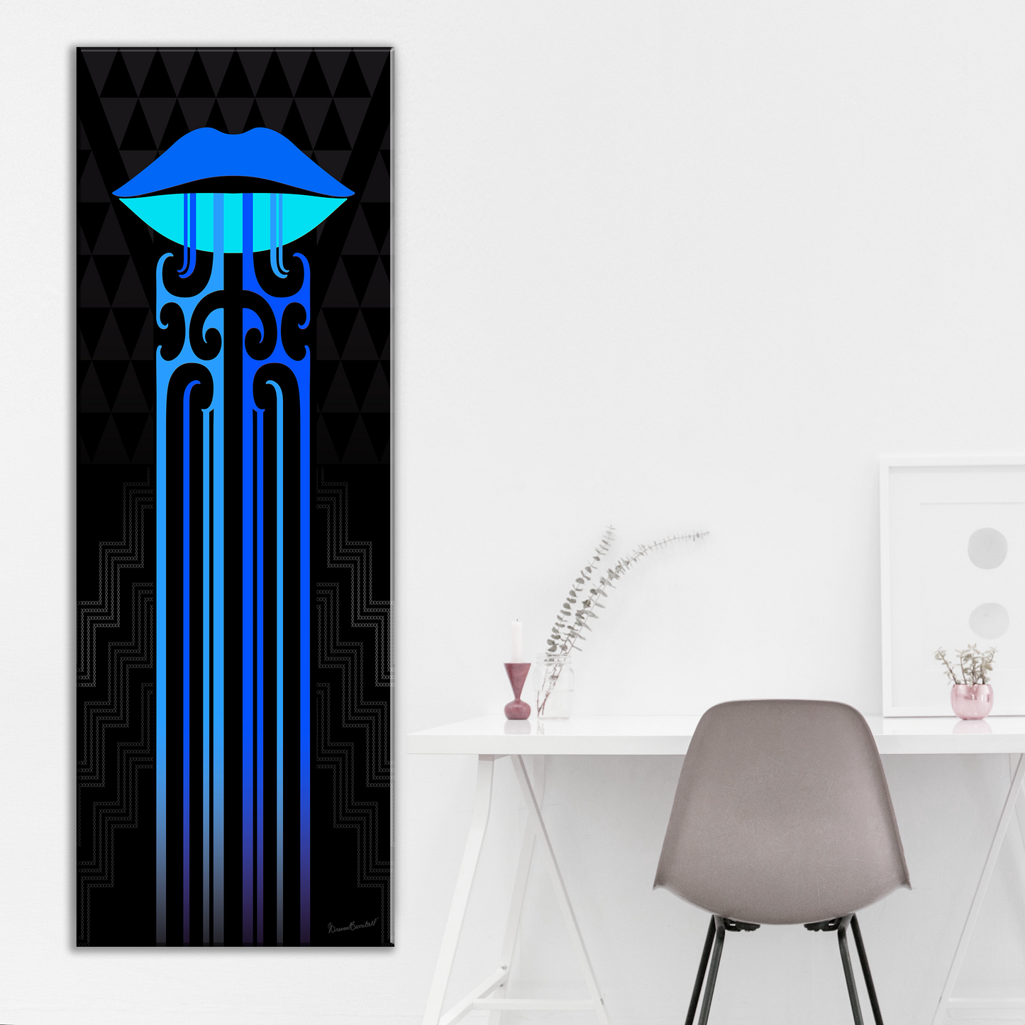 Kauae Poutama Canvas Print