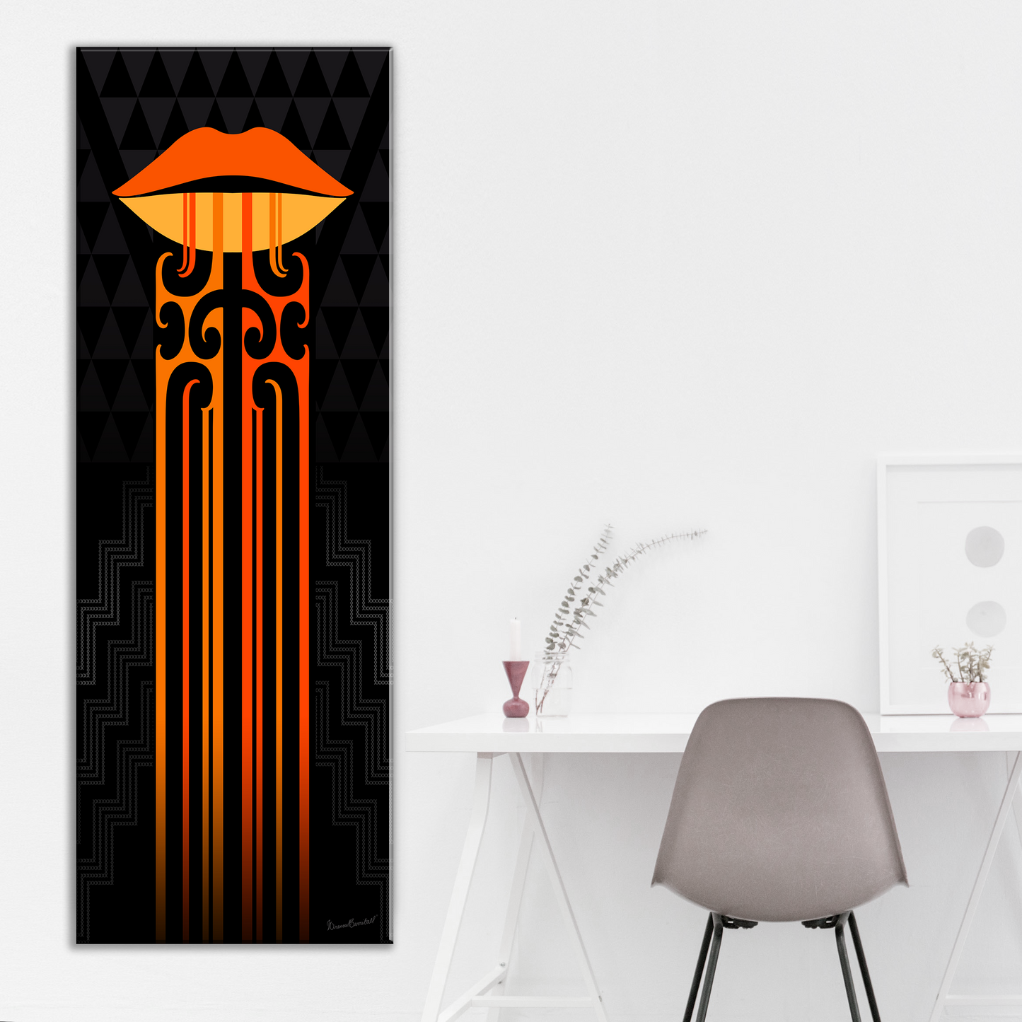 Kauae Poutama Canvas Print