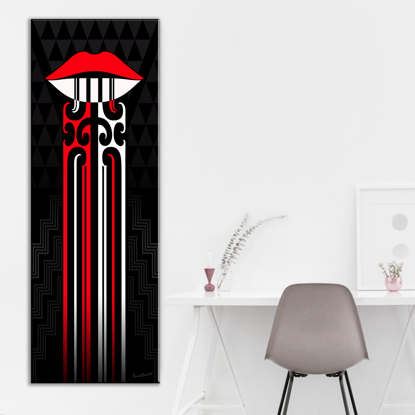 Kauae Poutama Canvas Print