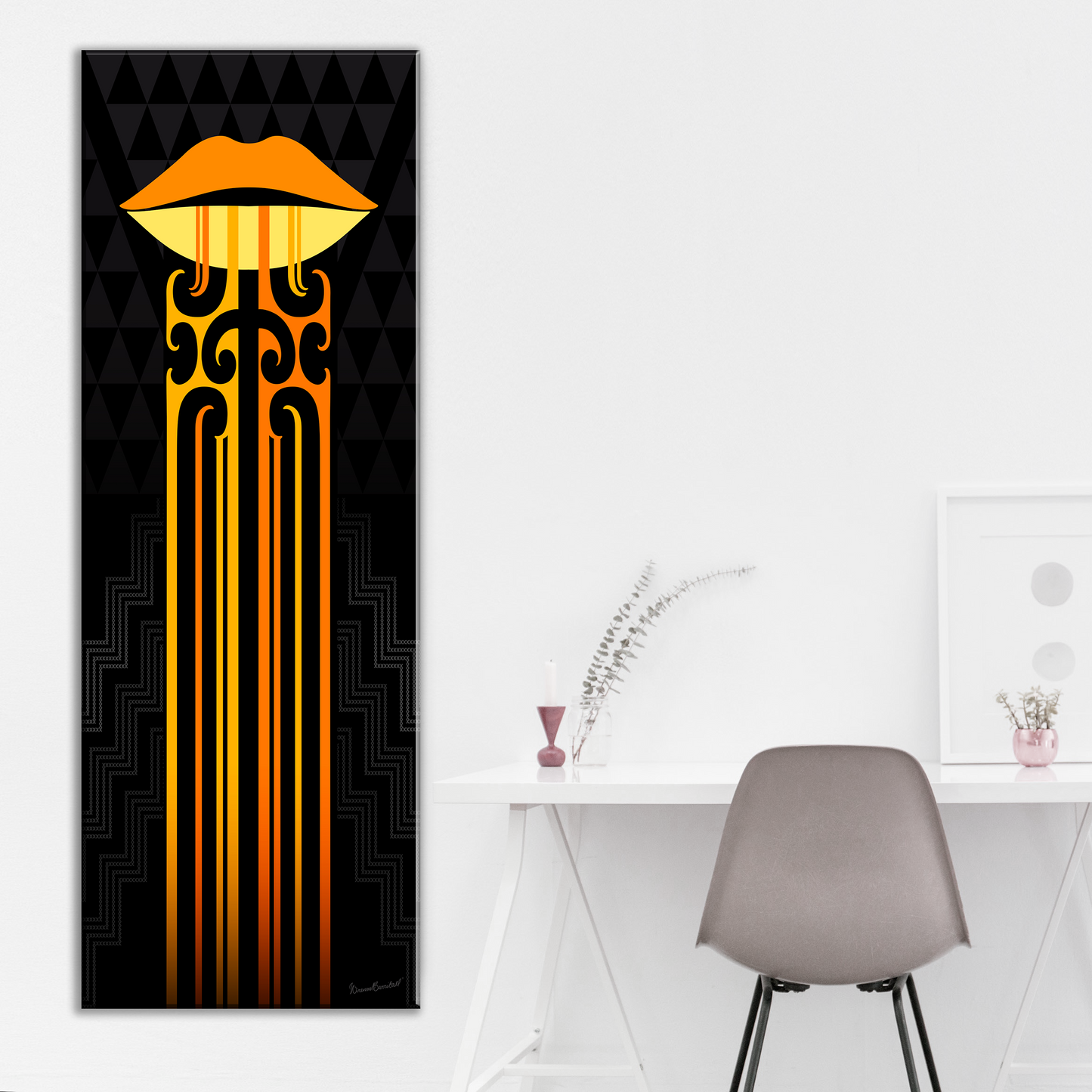 Kauae Poutama Canvas Print