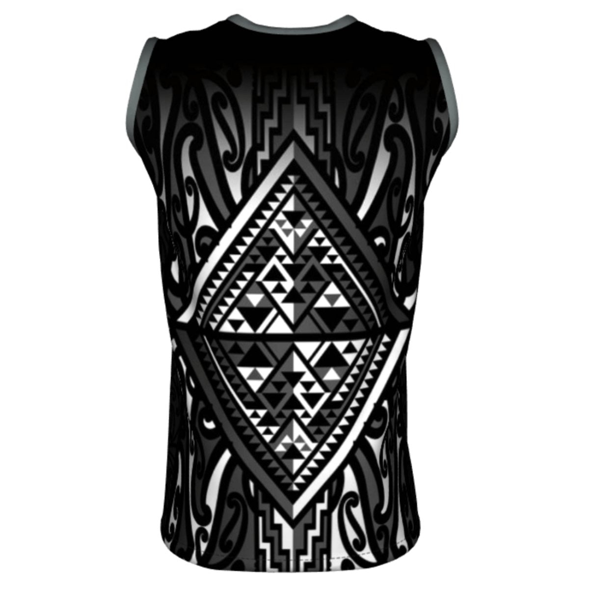 Basketball Singlet - Patiki Red - Revolution Aotearoa