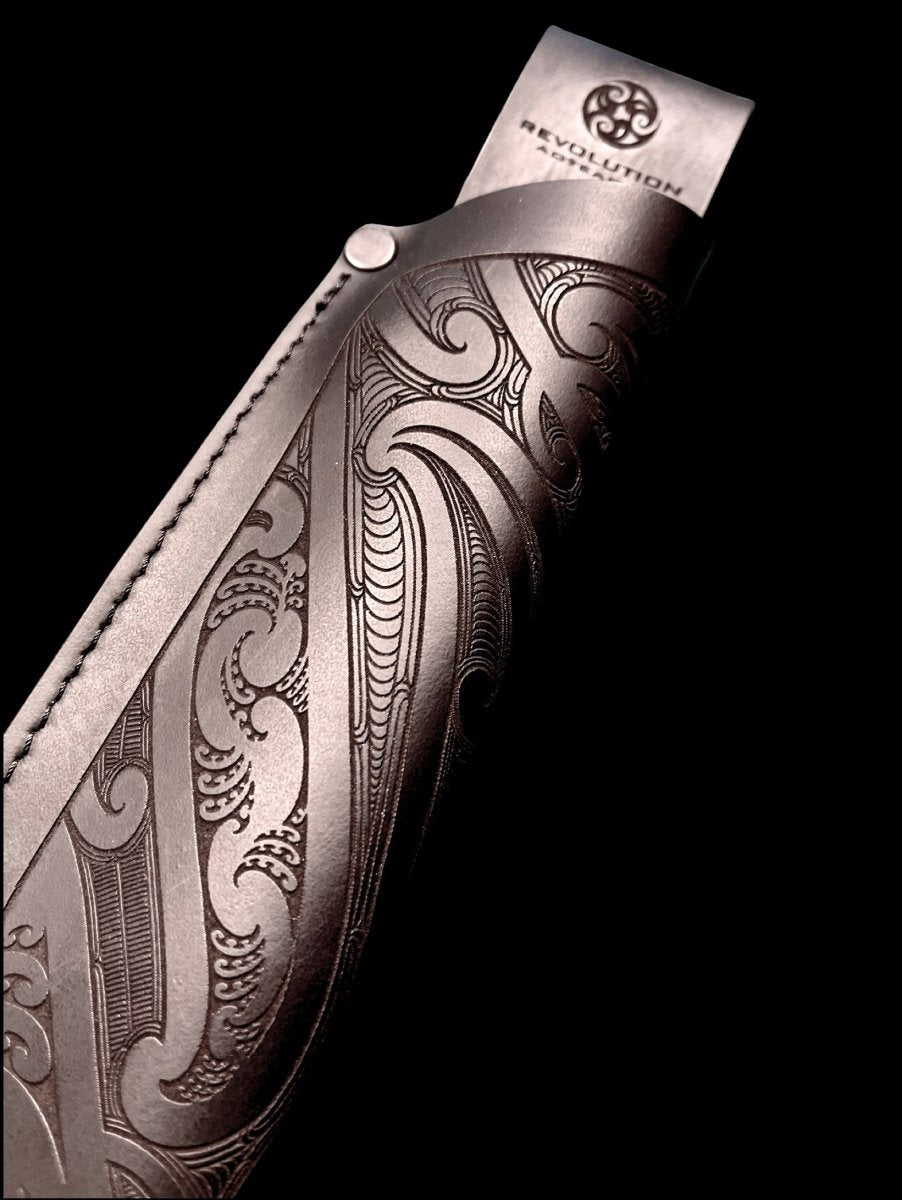 Boning Knife Sheath - Moko Engraved (Knife not Included) - Revolution Aotearoa