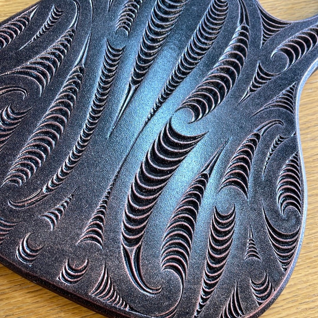 Carved Puhoro Guitar Wall Art - Revolution Aotearoa