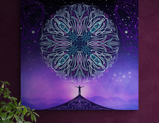 Hiwa i te Rangi Canvas Art Print | Star of Aspirations and Prosperity - Revolution Aotearoa