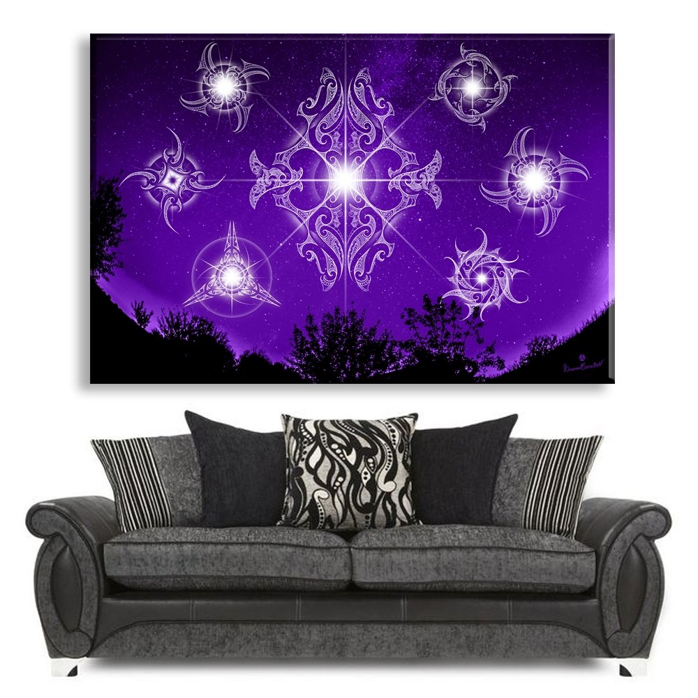 Matariki Ikaroa Canvas Print - Revolution Aotearoa