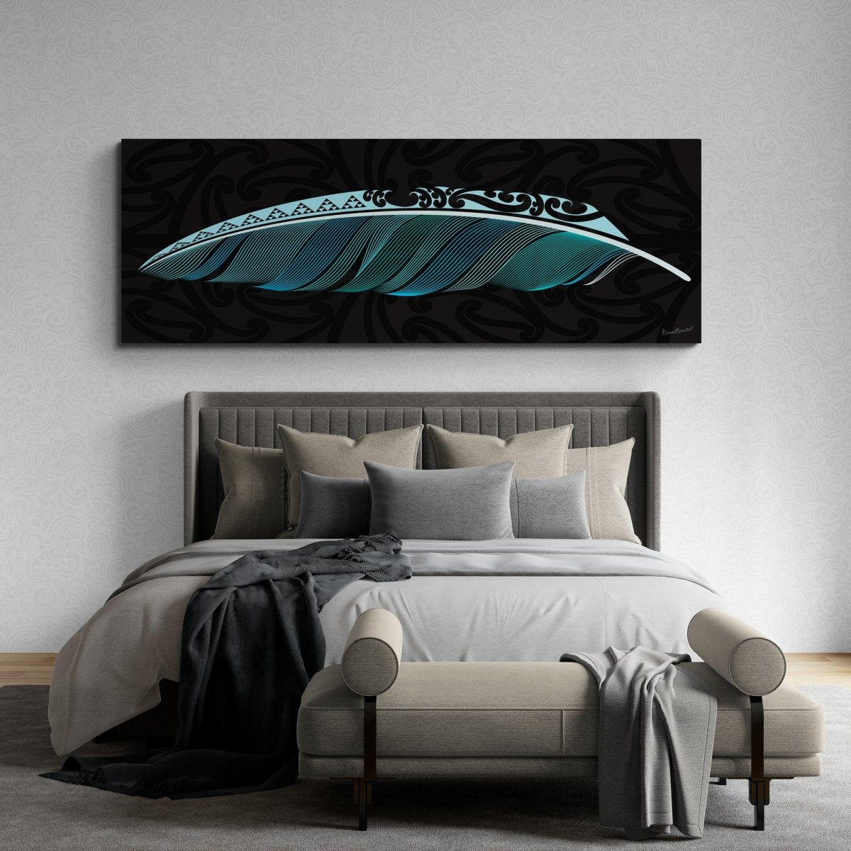 Raukura Landscape Canvas Print - Revolution Aotearoa