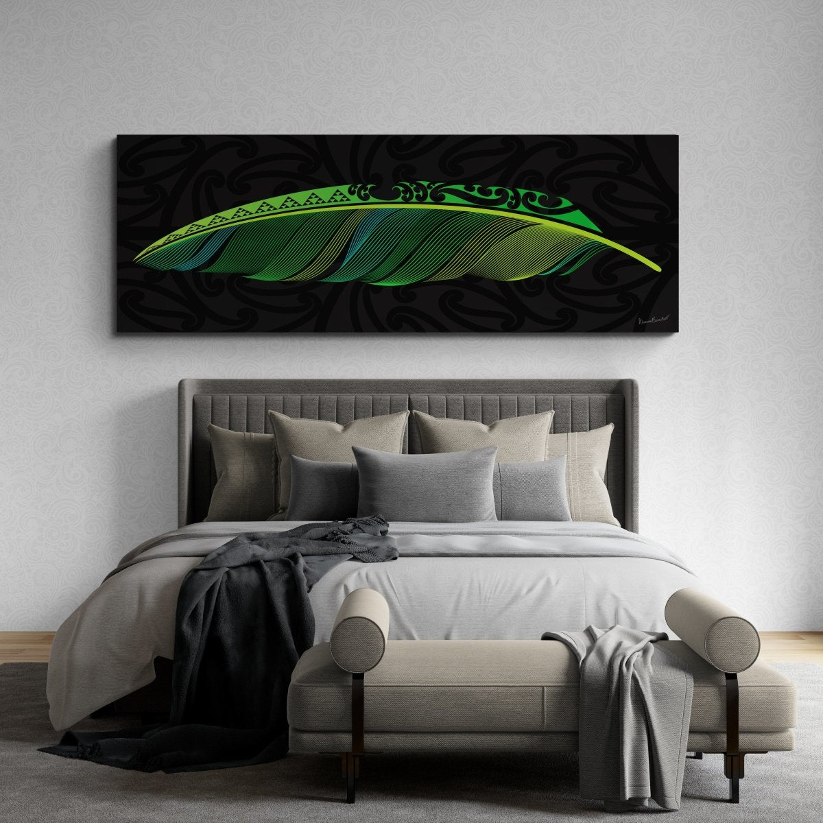 Raukura Landscape Canvas Print - Revolution Aotearoa