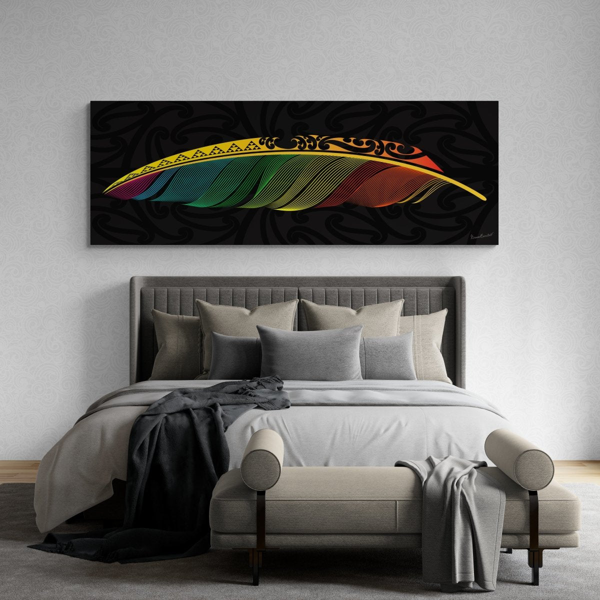 Raukura Landscape Canvas Print - Revolution Aotearoa