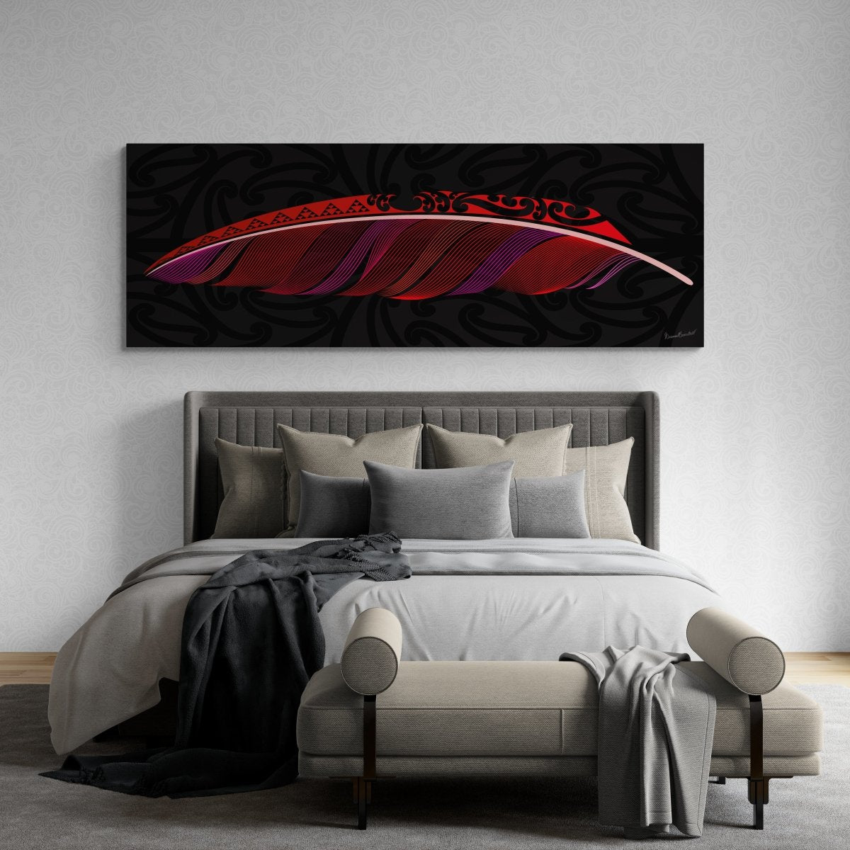 Raukura Landscape Canvas Print - Revolution Aotearoa