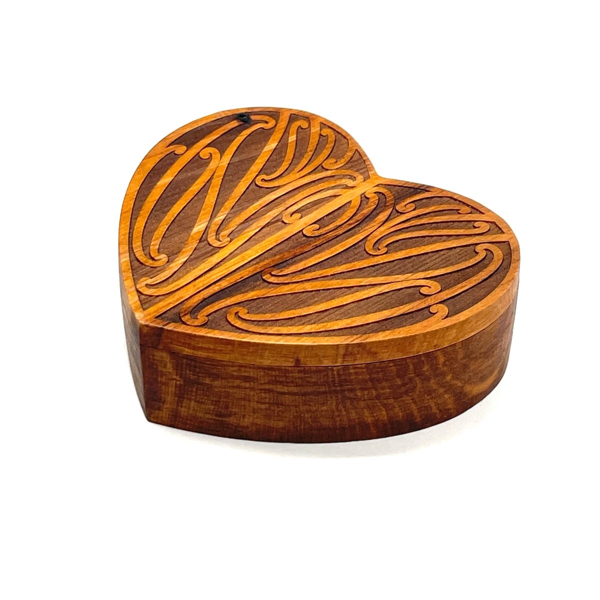 Recycled Rimu Heart Shaped Taonga Box - Revolution Aotearoa