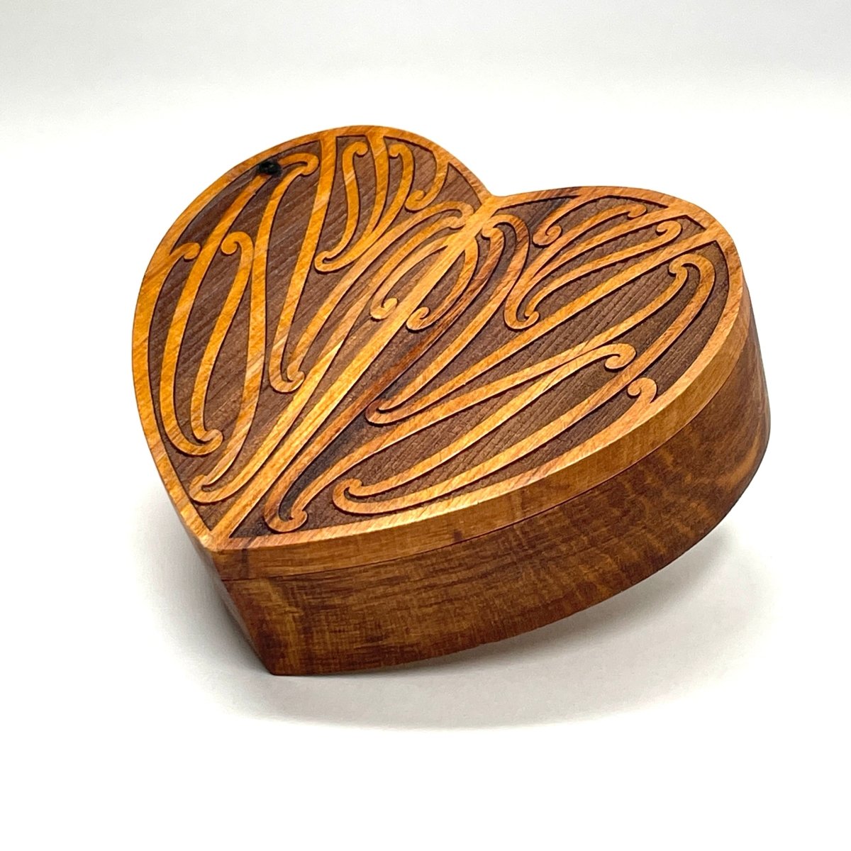 Recycled Rimu Heart Shaped Taonga Box - Revolution Aotearoa