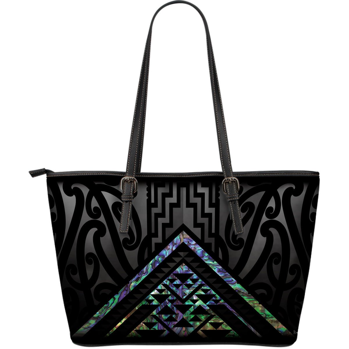 Taniko Shoulder Bag - Paua / Onewa - Revolution Aotearoa