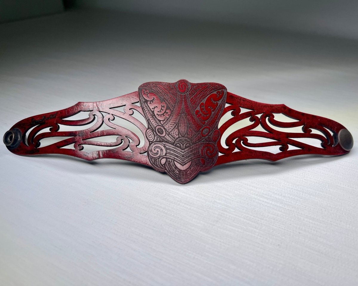 Wheku Cuff - Red - Revolution Aotearoa