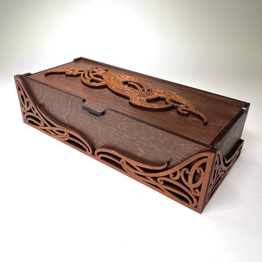 Wooden Keepsake Box - Manaia Puhoro - Revolution Aotearoa