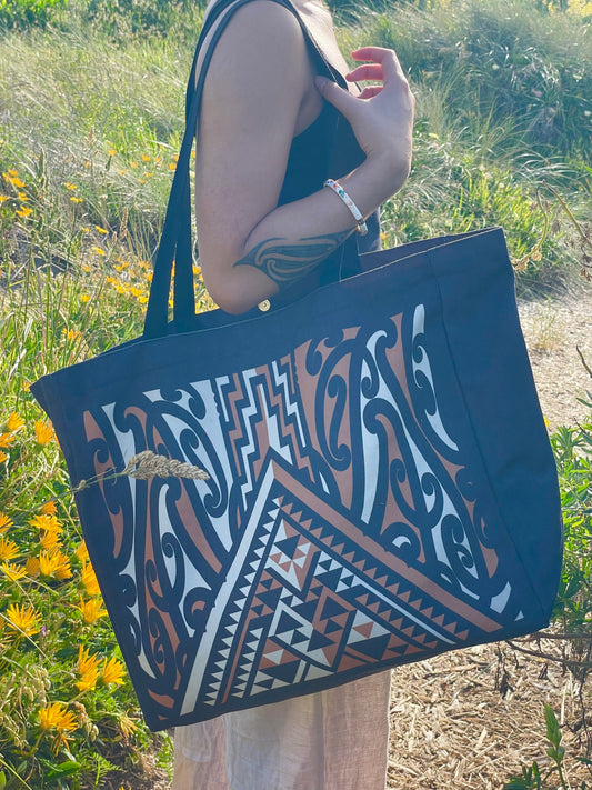 Large cotton canvas carry bag