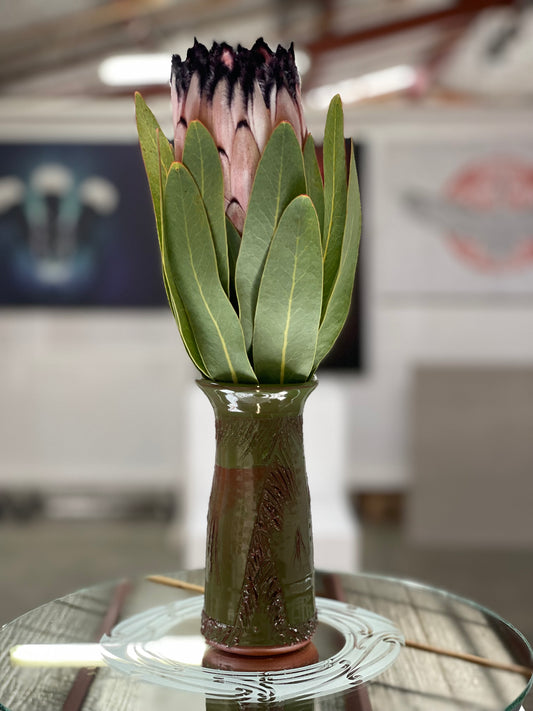 Korowai vase - Moss