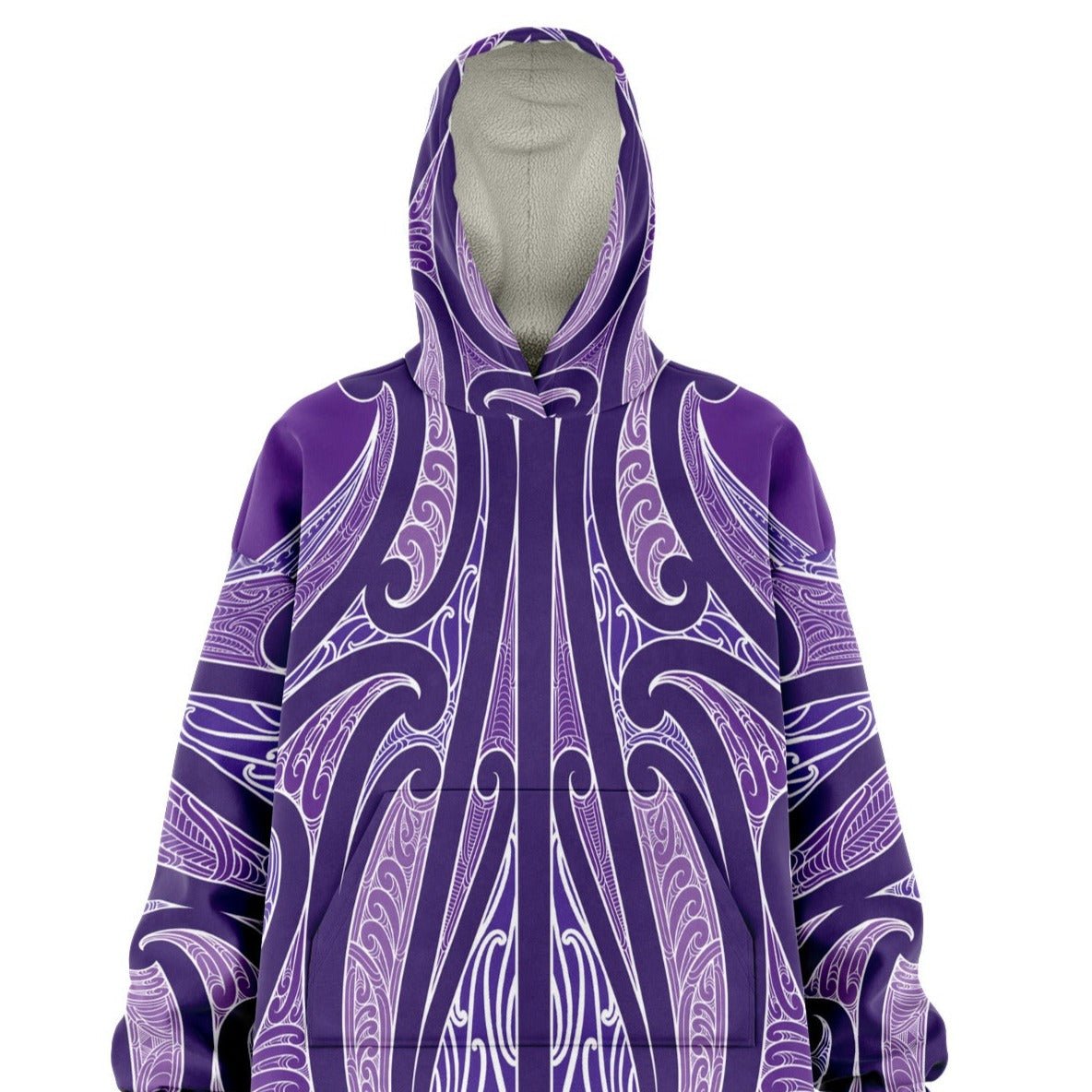 AHURU HOODIE | SUPER SOFT, ULTRA WARM, COZY, LUXURY MAORI DESIGNED BLANKET HOODIE - Revolution Aotearoa