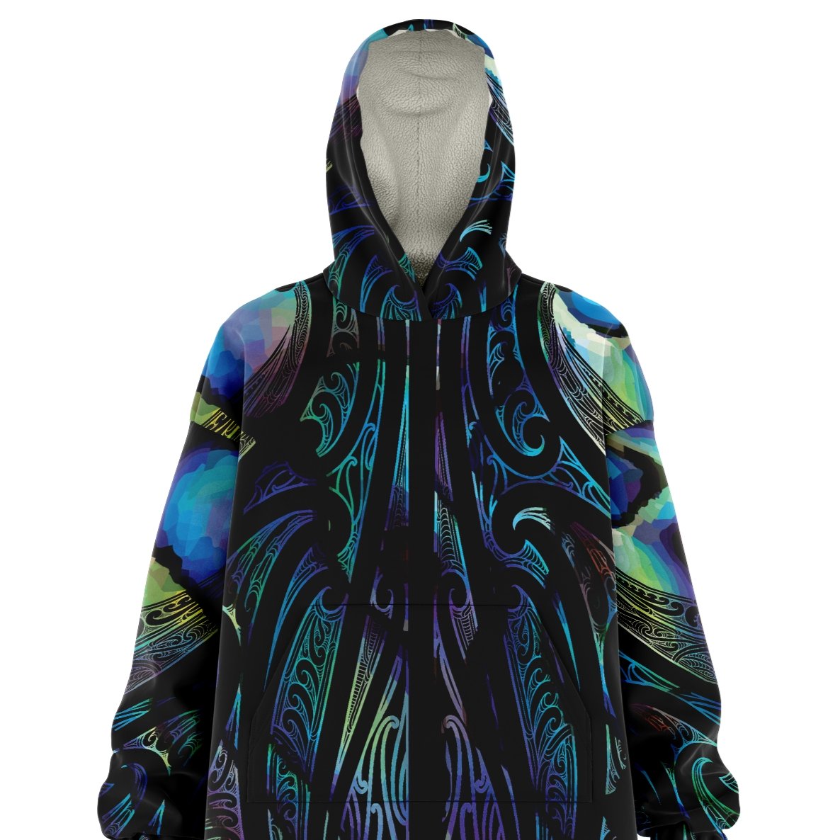 AHURU HOODIE | SUPER SOFT, ULTRA WARM, COZY, LUXURY MAORI DESIGNED BLANKET HOODIE - Revolution Aotearoa