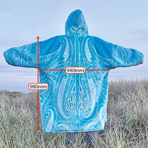 Awhi Hood | Oversized Blanket Hoodie - Revolution Aotearoa