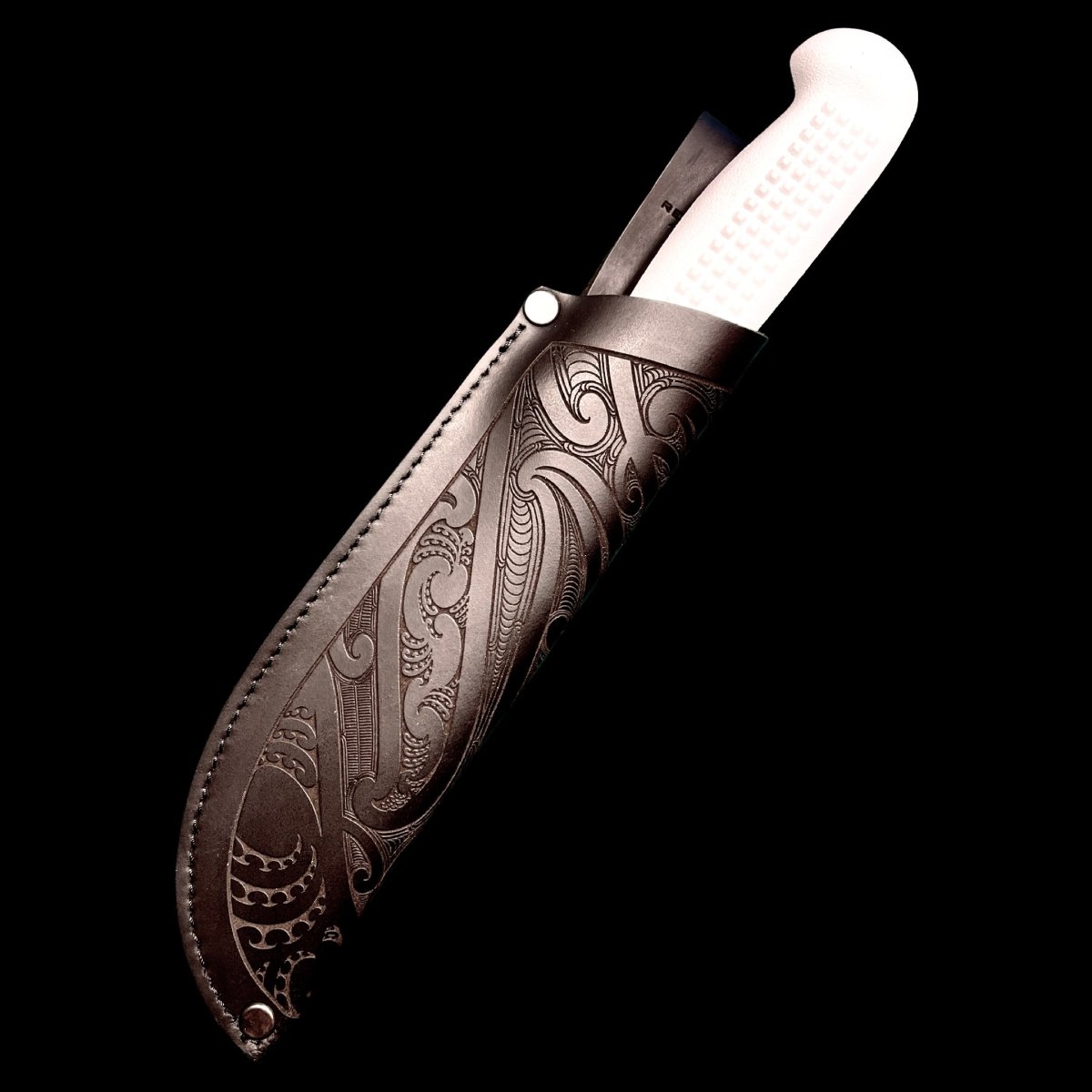 Boning Knife Sheath - Moko Engraved (Knife not Included) - Revolution Aotearoa