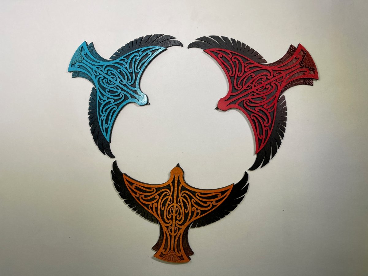Karearea Falcon - Layered Art Wall Plaque - Revolution Aotearoa
