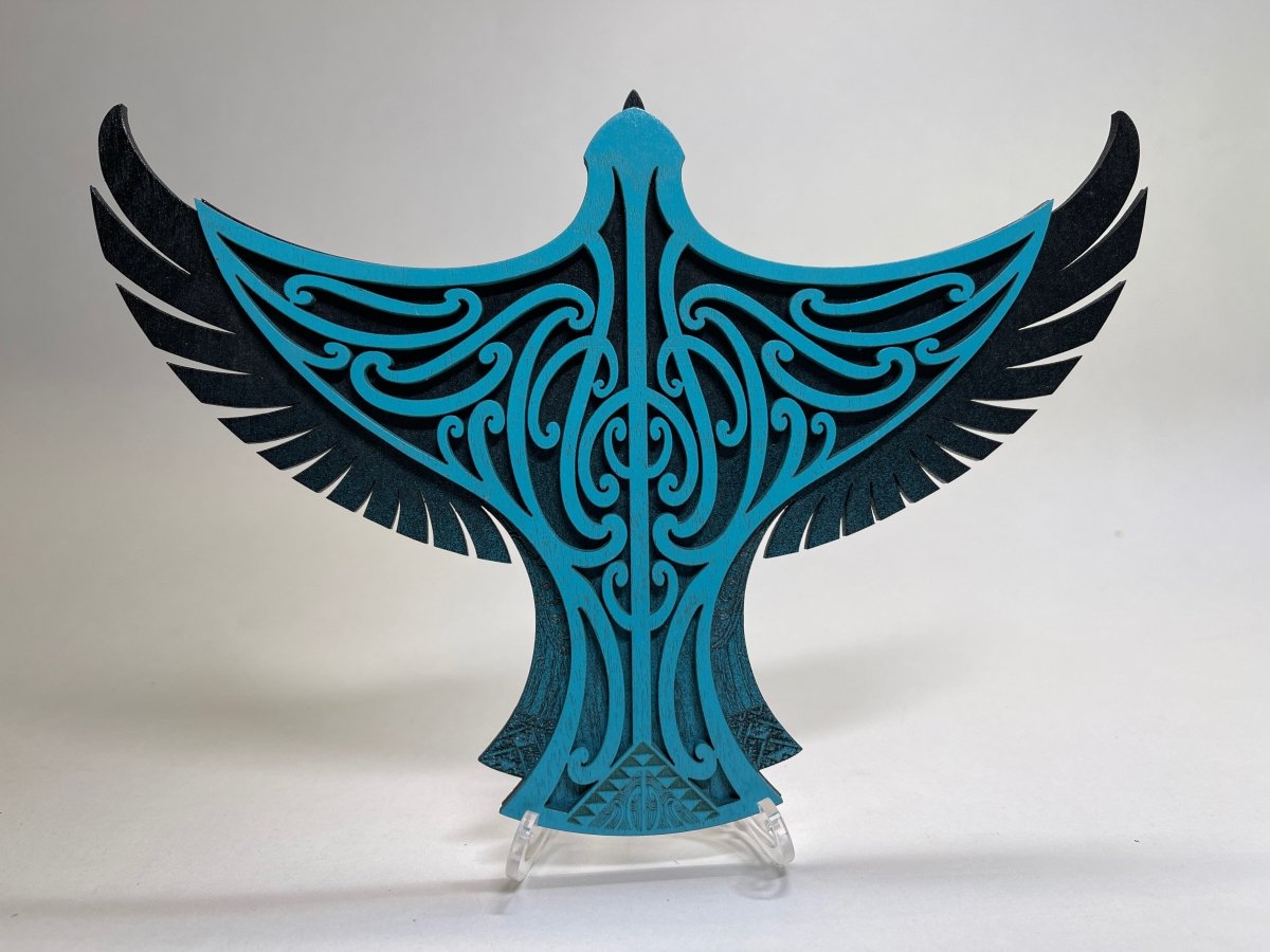 Karearea Falcon - Layered Art Wall Plaque - Revolution Aotearoa