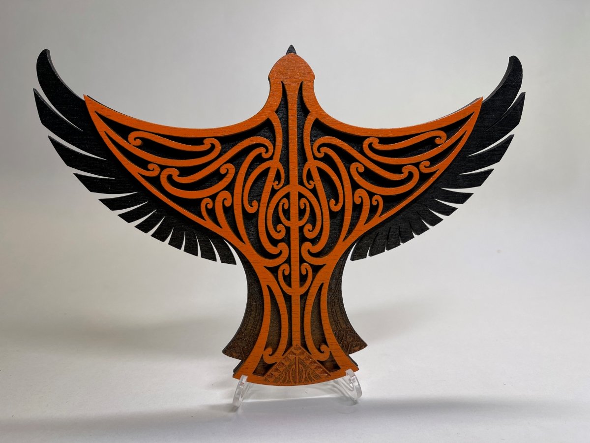 Karearea Falcon - Layered Art Wall Plaque - Revolution Aotearoa