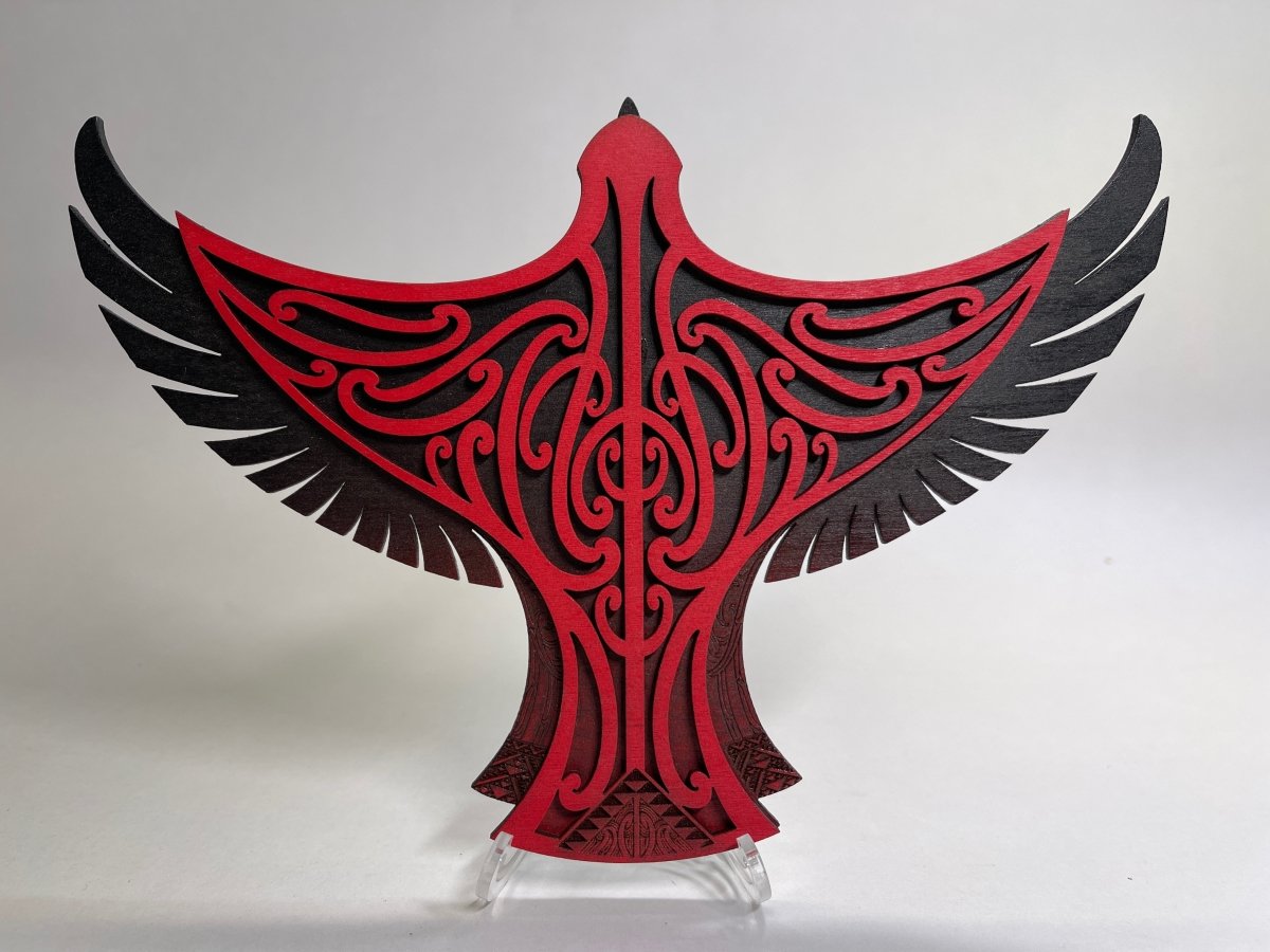 Karearea Falcon - Layered Art Wall Plaque - Revolution Aotearoa