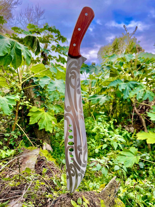 Kukri Style Moko Machete - Revolution Aotearoa