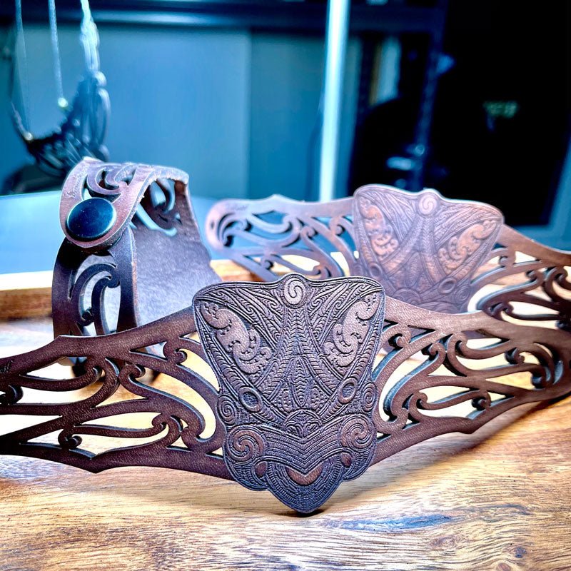 Leather Cuff - Wheku Puhoro - Revolution Aotearoa