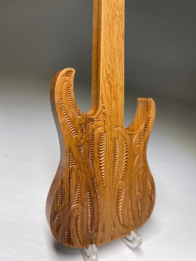 Miniature Moko Guitar Mantle / Desk Art - Revolution Aotearoa