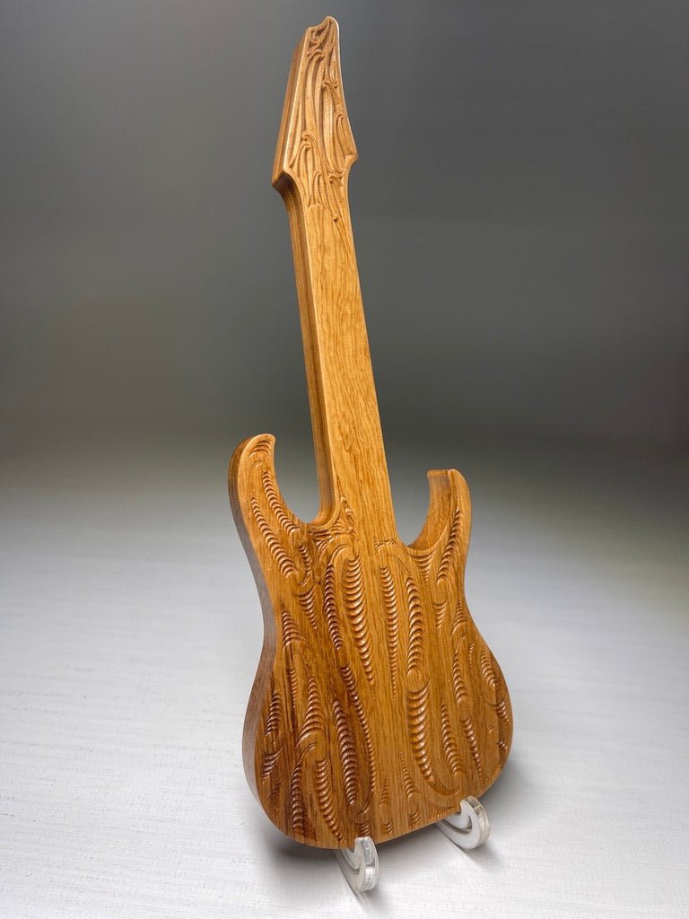 Miniature Moko Guitar Mantle / Desk Art - Revolution Aotearoa