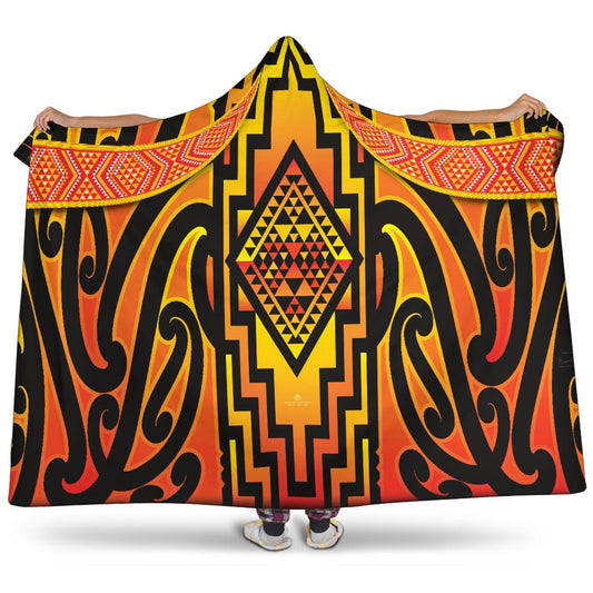 Premium Hooded Blanket - Komau - Note: Shipping delays due to Covid restrictions - Revolution Aotearoa