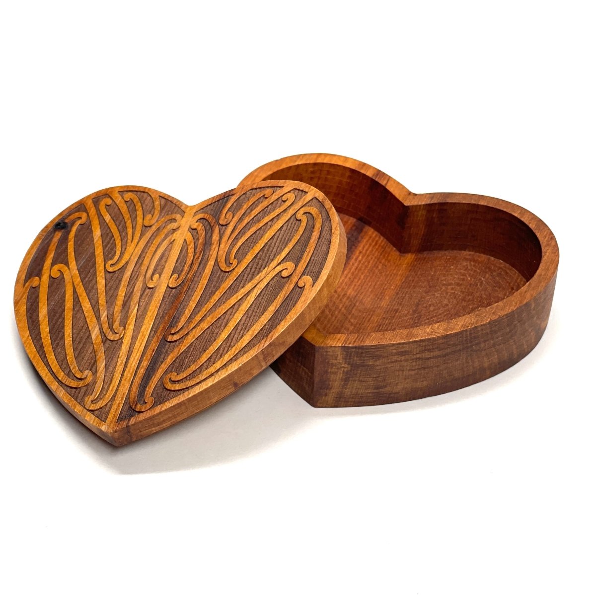 Recycled Rimu Heart Shaped Taonga Box - Revolution Aotearoa