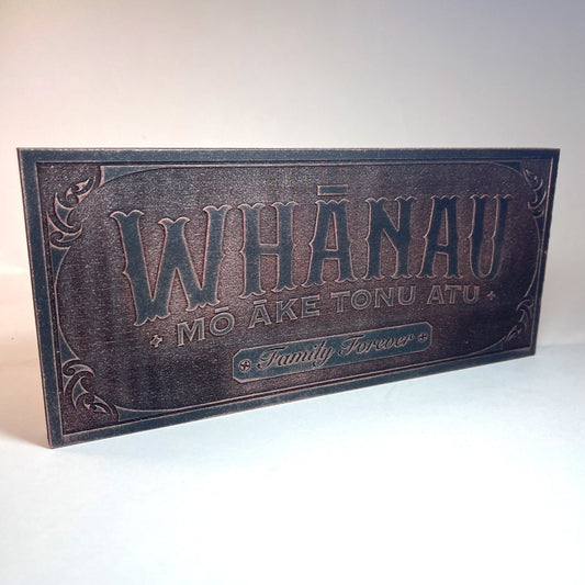 Sign / Wall Plaque - Whānau Mō Āke Tonu Atu - Revolution Aotearoa