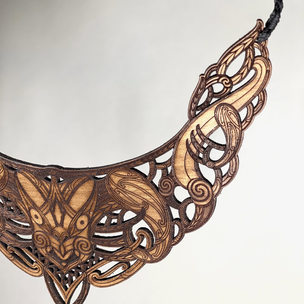 Te Wehenga Leather Statement Necklace - Revolution Aotearoa