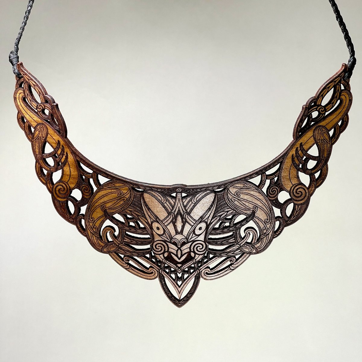Te Wehenga Leather Statement Necklace - Revolution Aotearoa