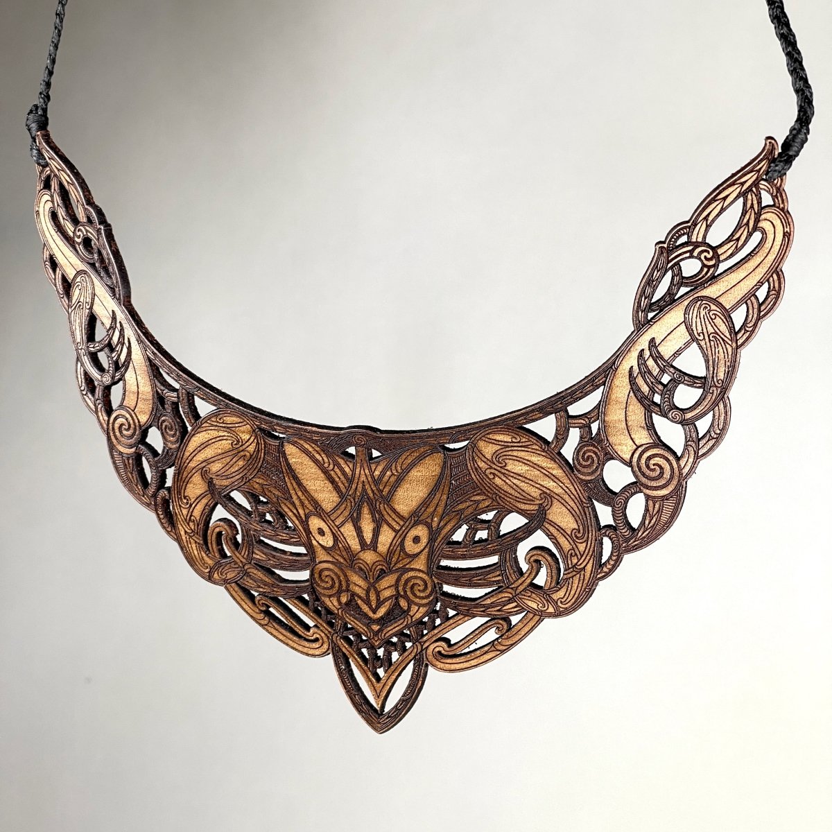 Te Wehenga Leather Statement Necklace - Revolution Aotearoa