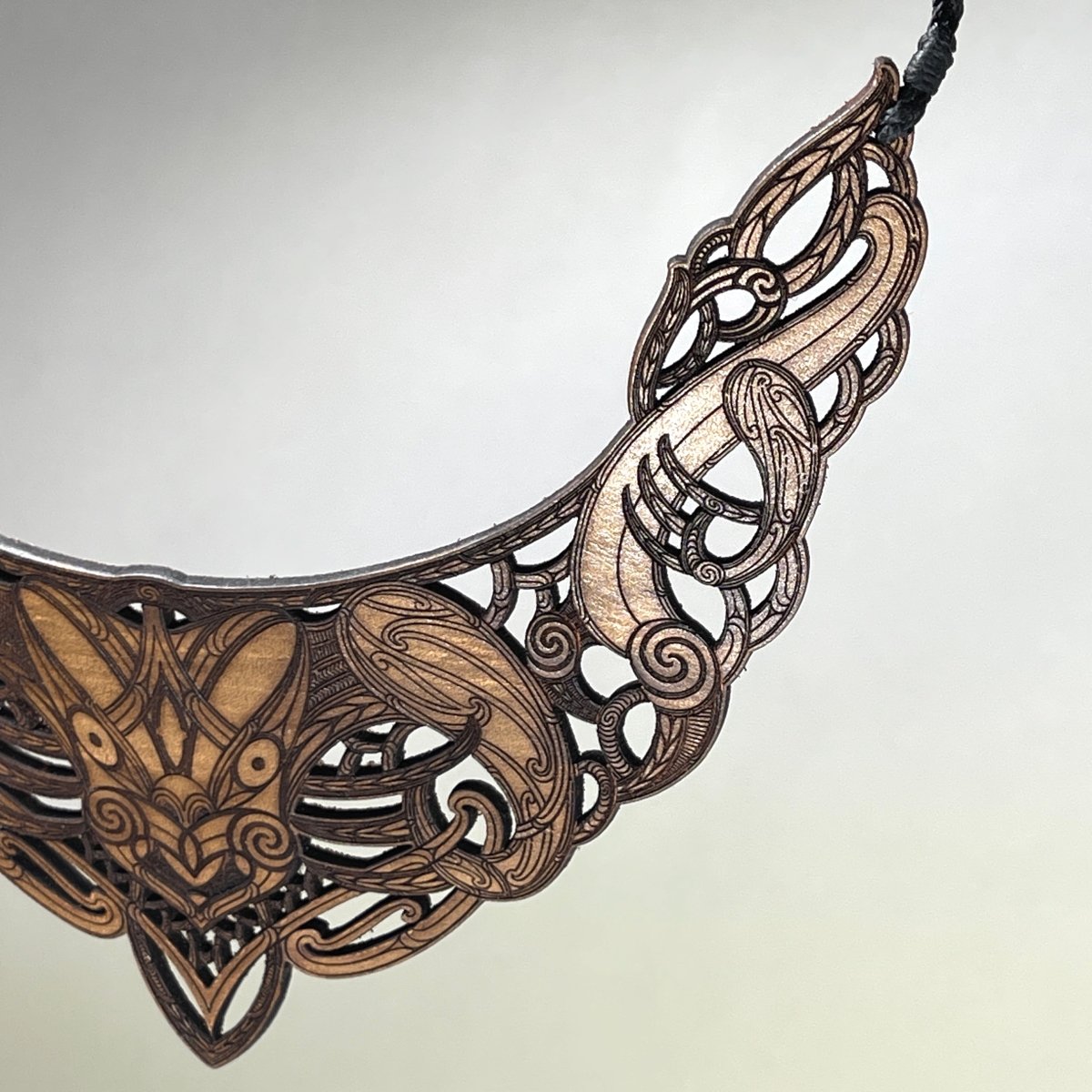 Te Wehenga Leather Statement Necklace - Revolution Aotearoa