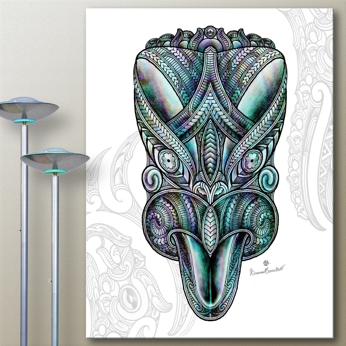 Wheku Paua Canvas Print - Revolution Aotearoa