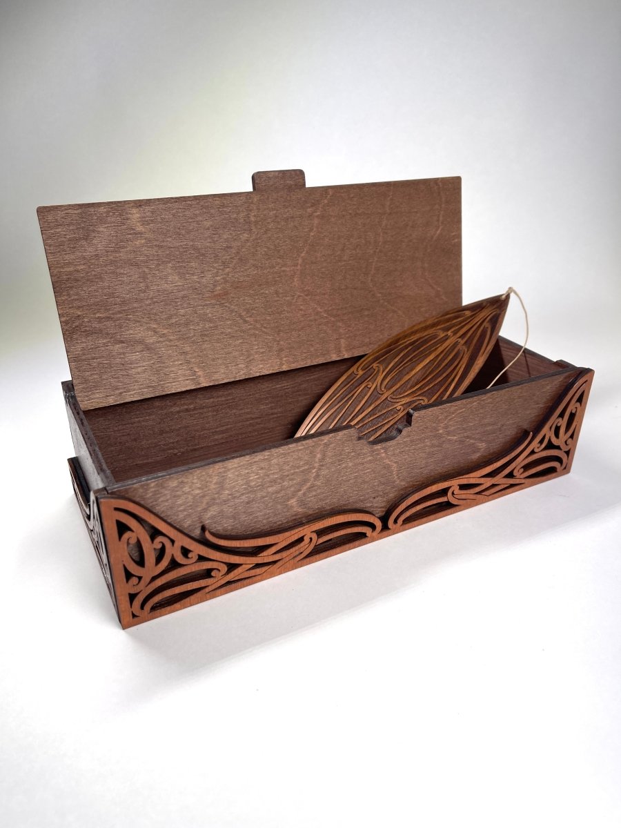 Wooden Keepsake Box - Manaia Puhoro - Revolution Aotearoa