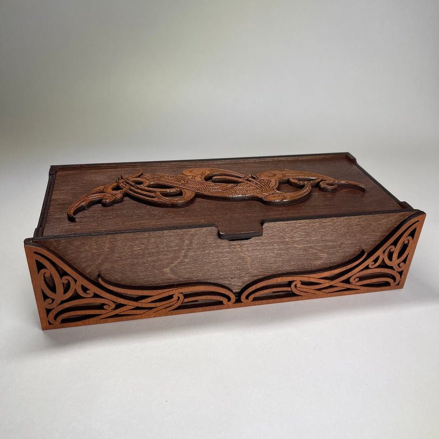 Wooden Keepsake Box - Manaia Puhoro - Revolution Aotearoa